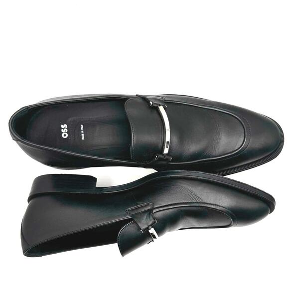 BOSS LEATHER LOAFERS WITH BRANDED HARDWARE MEN’s 9 - Picture 6 of 16